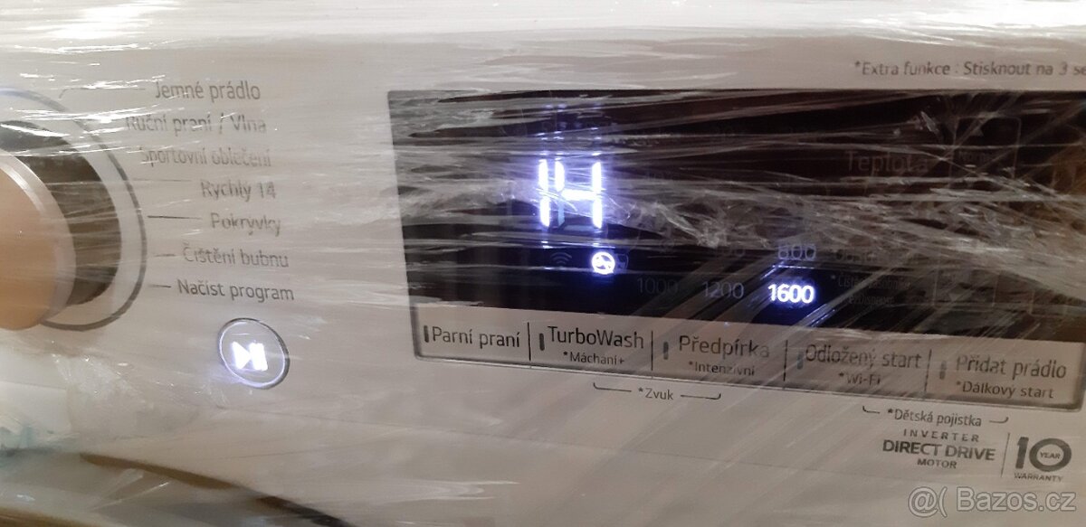 Lg pračka 10,5kg předváděcî - 5