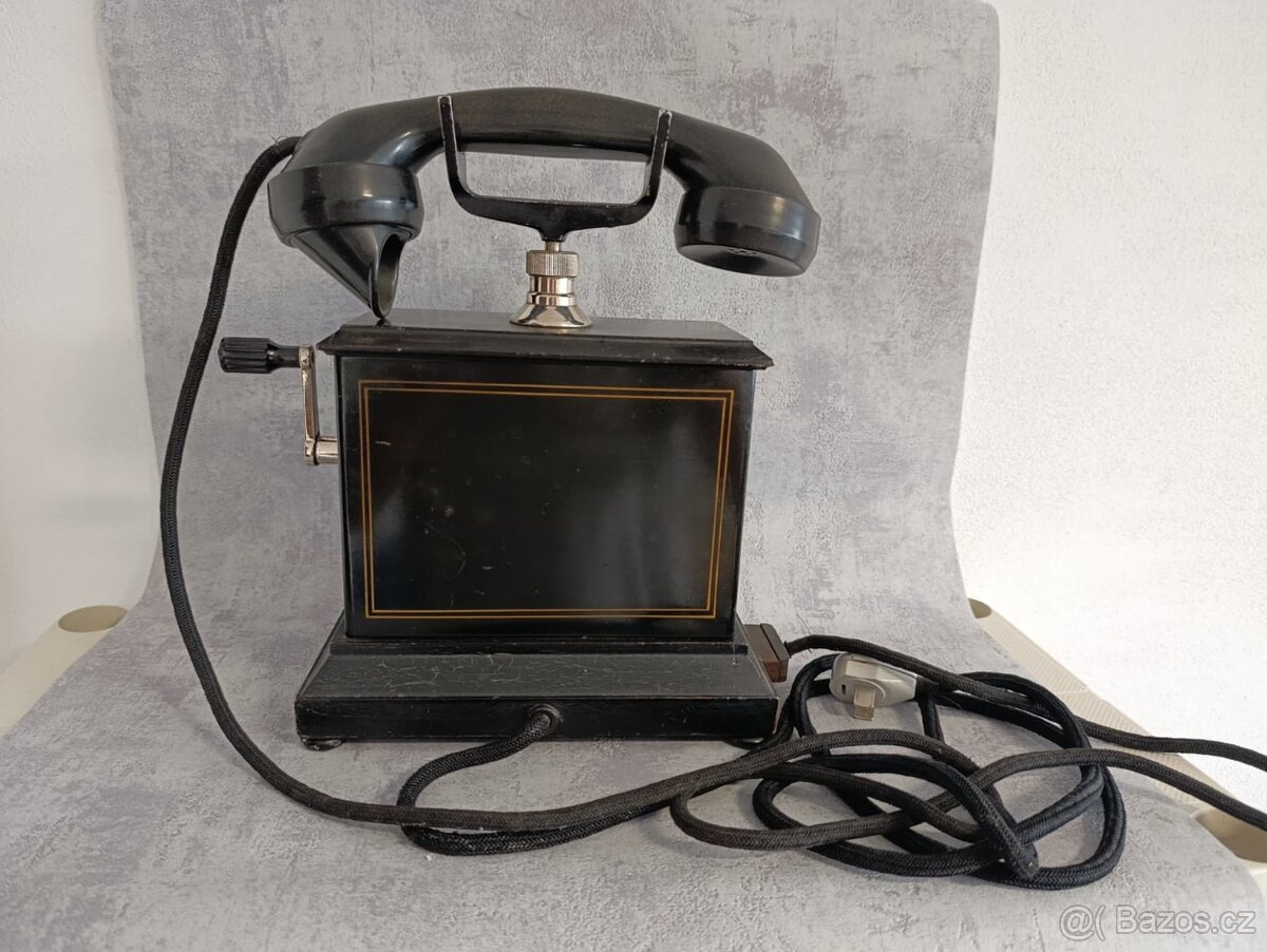 Starý dánský orig.telefon na kliku Kristian Kirk - do sbírky - 5