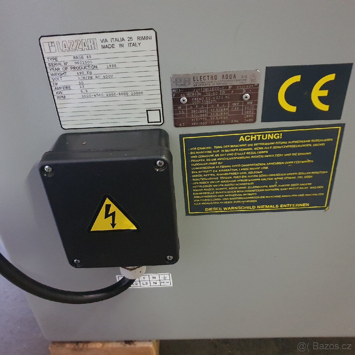 Spodní frézka LAZZARI Base 45 - 5