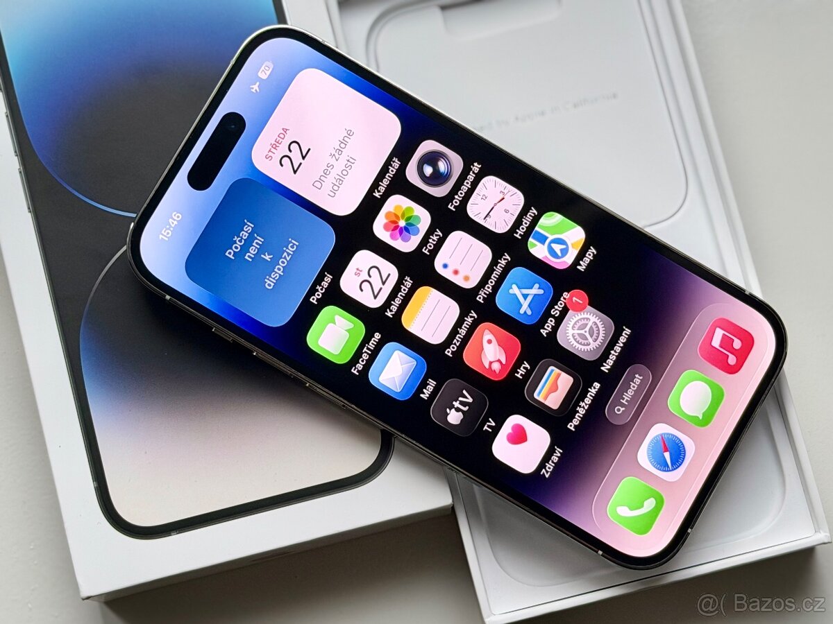 iPhone 14 Pro Silver BATERIE 100% TOP - 5