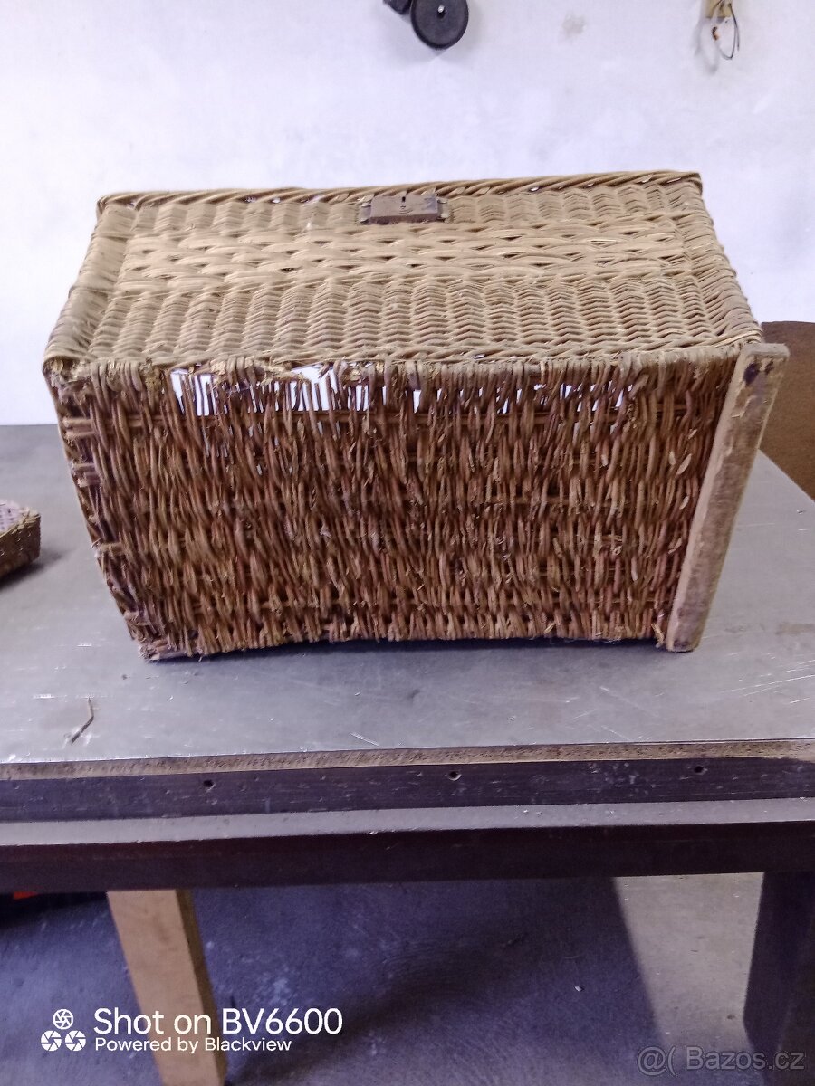 Starý proutěný koš - 5