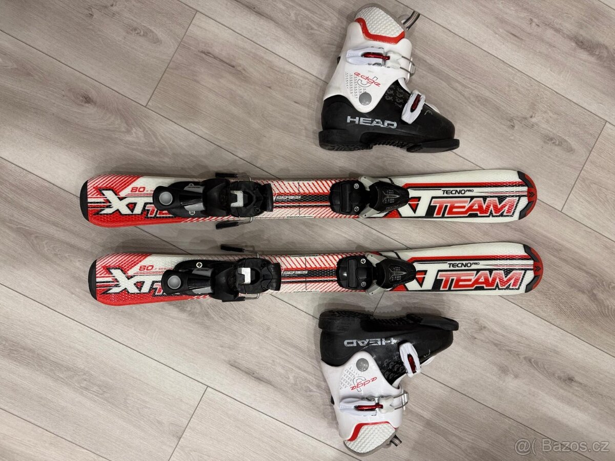 Prodám lyže a boty, dětské, velikost bot 22,2 a lyže 80cm. I - 5