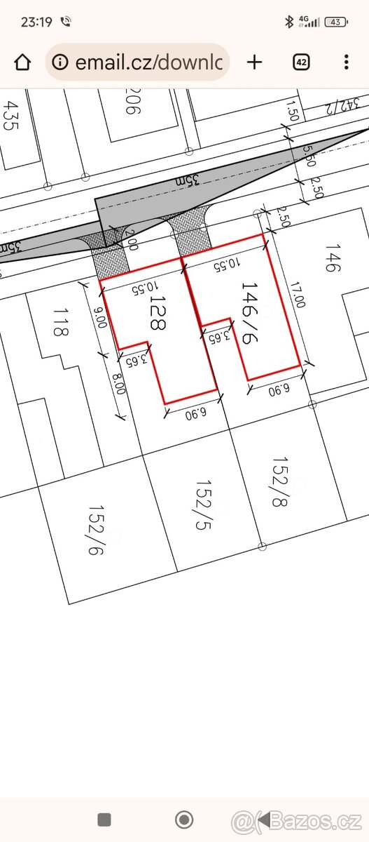 stavební pozemek - Bohuňovice - 5