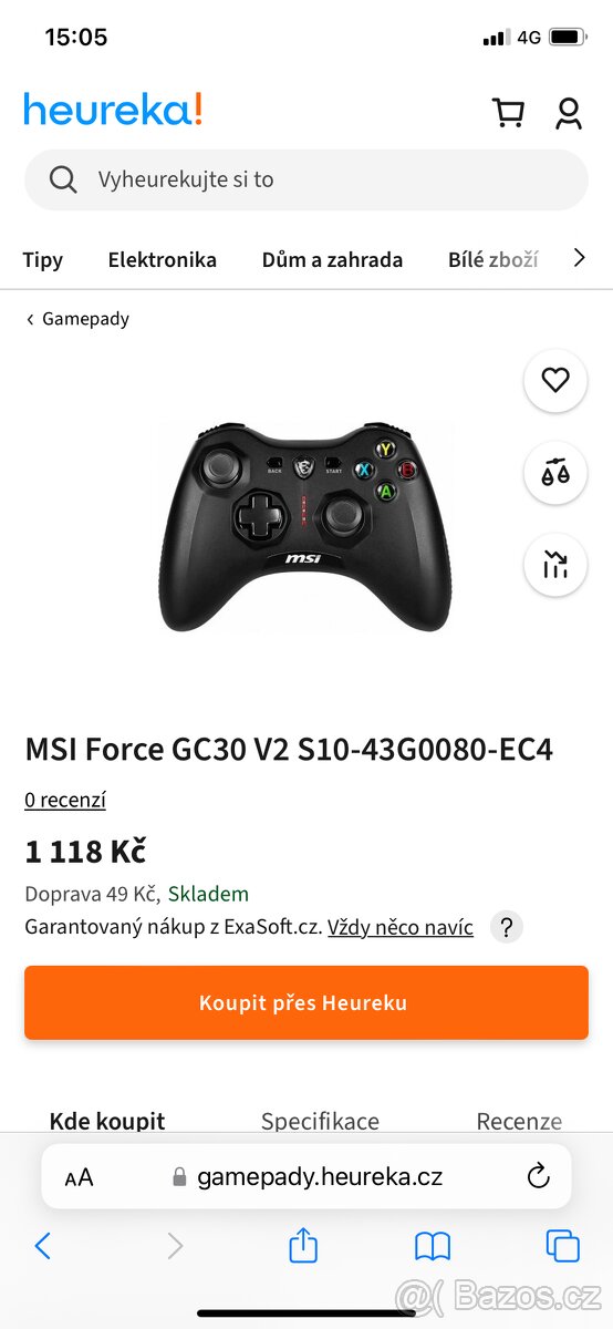 Prodam herni ovladac MSI GC30. - 5