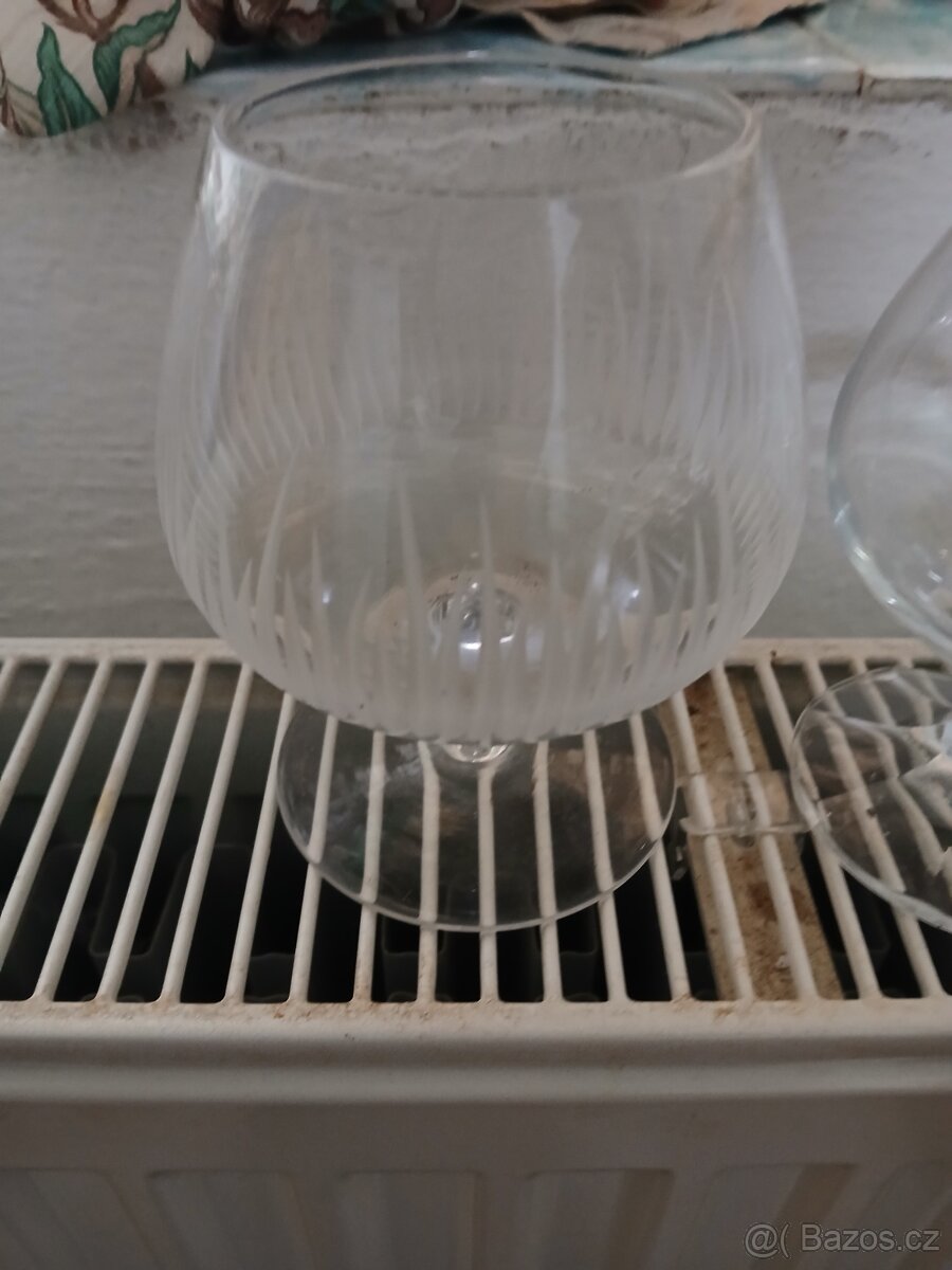 RETRO SKLENICKY NA VINO - 5