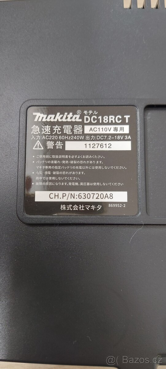 Nabíječka 7,2až18V, pro Aku baterie Makita,Čína, nová. - 5
