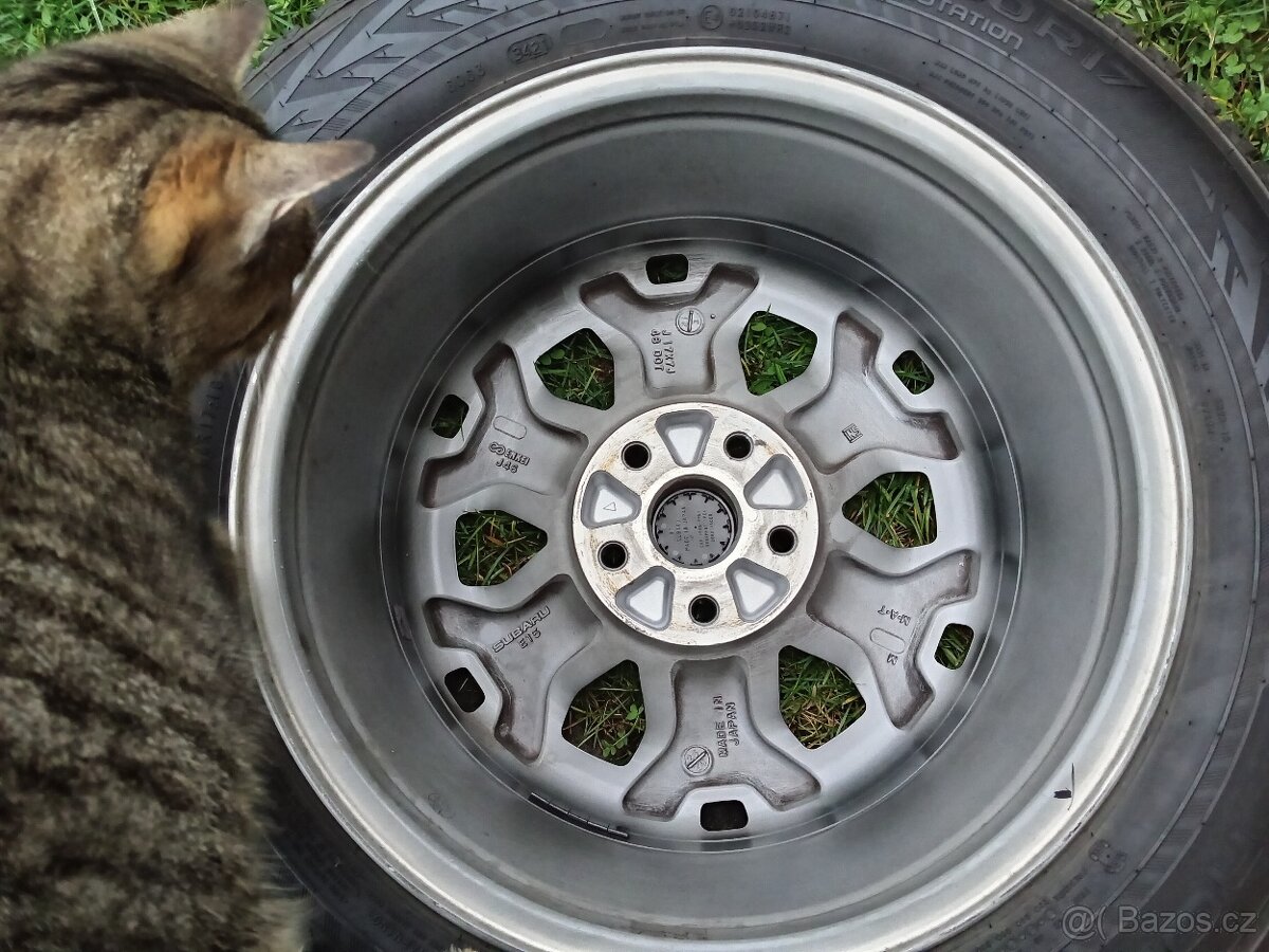 Originál ALU kola Subaru Forester + zimní pneu - 5