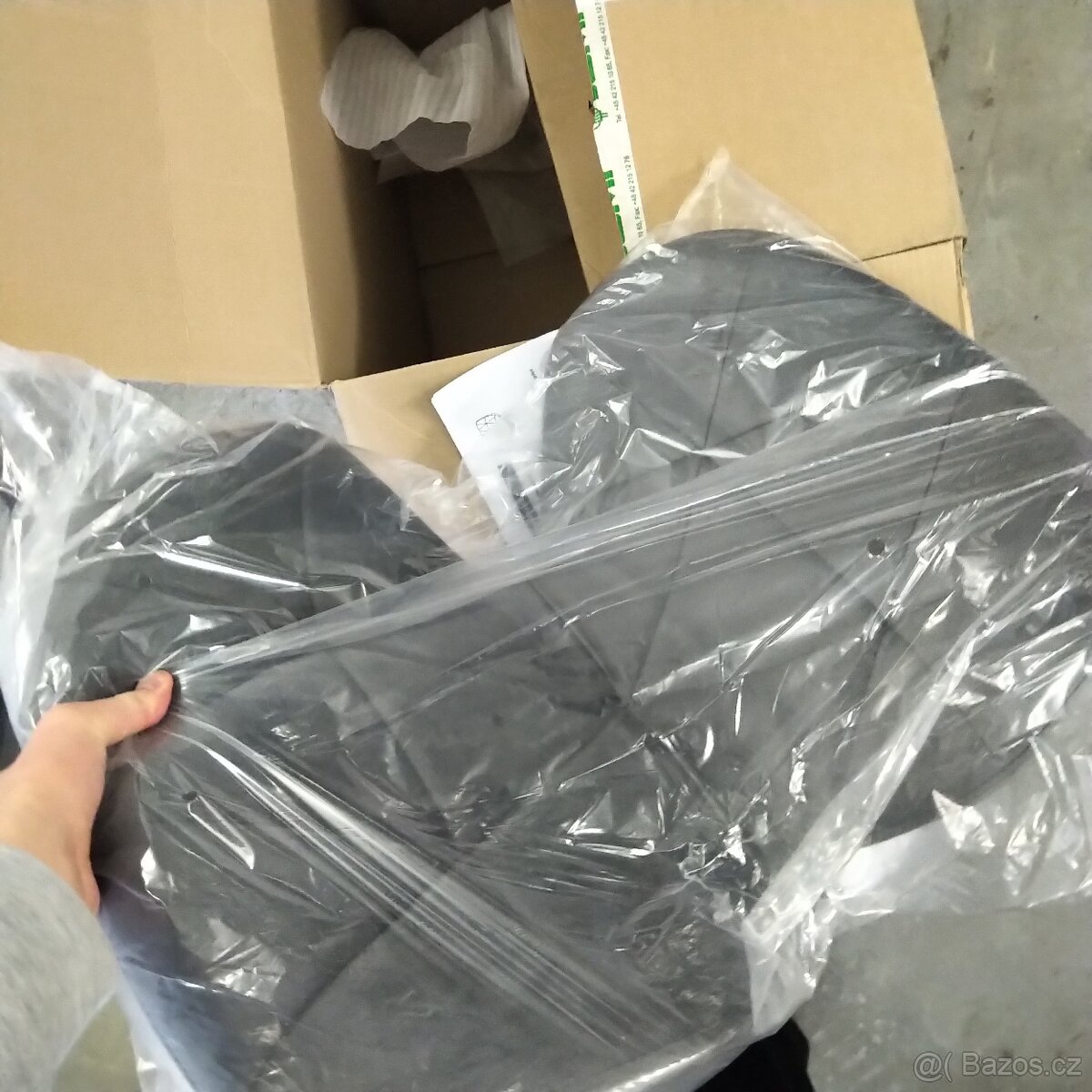 prosivana zidle kreslo velvet VELUR NOVa ŠEDÉ - 5