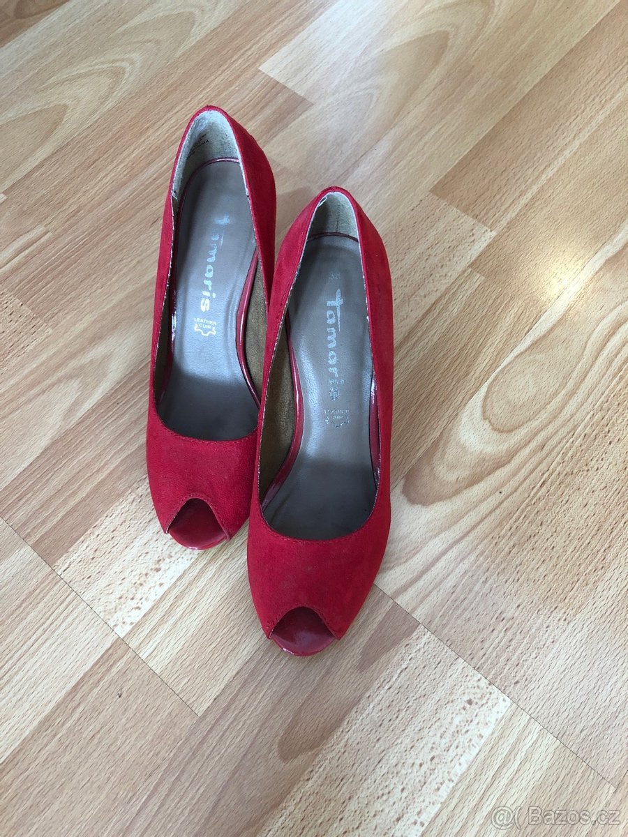Tamaris červené boty - 5