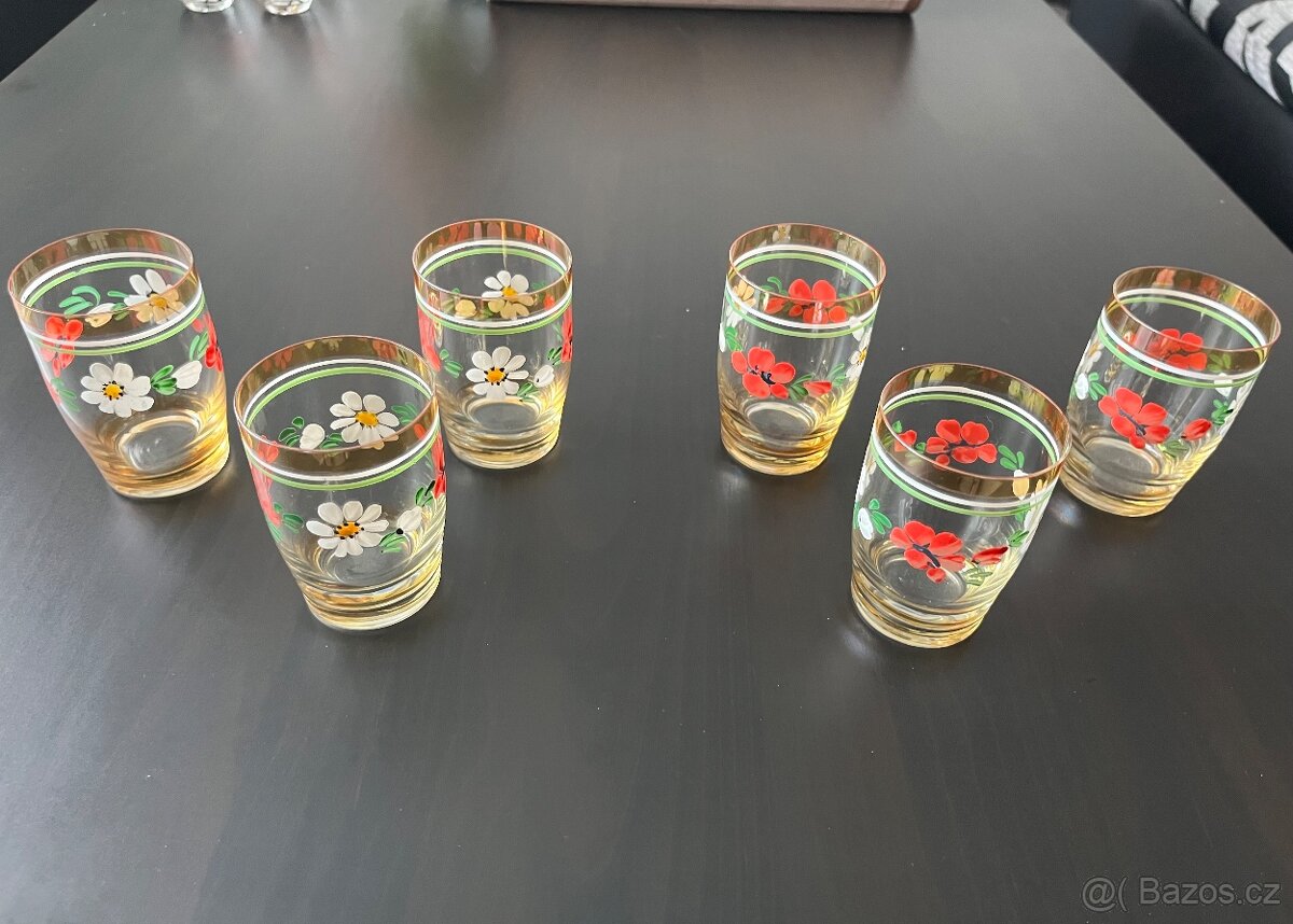 Ručně malované sklenice-likérky - 5