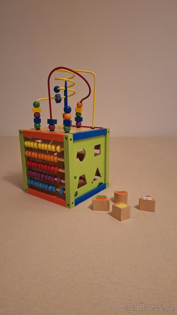 Jouéco Dřevěné hrací centrum - kostka - 5