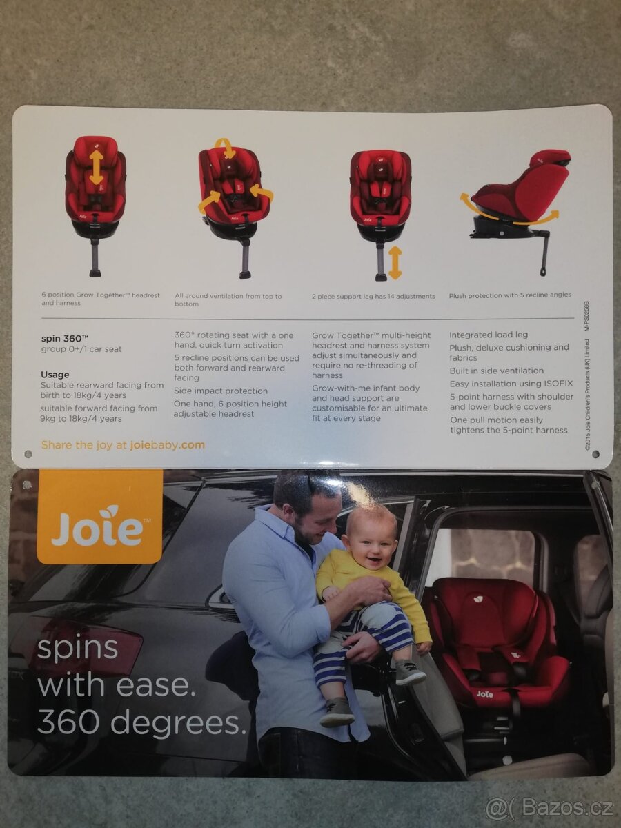 Dětská autosedačka JOIE SPIN 360 - 5