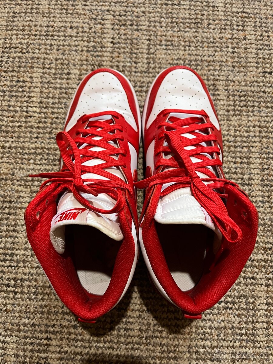 Nike Dunk High University Red Vel 45,5 - 5