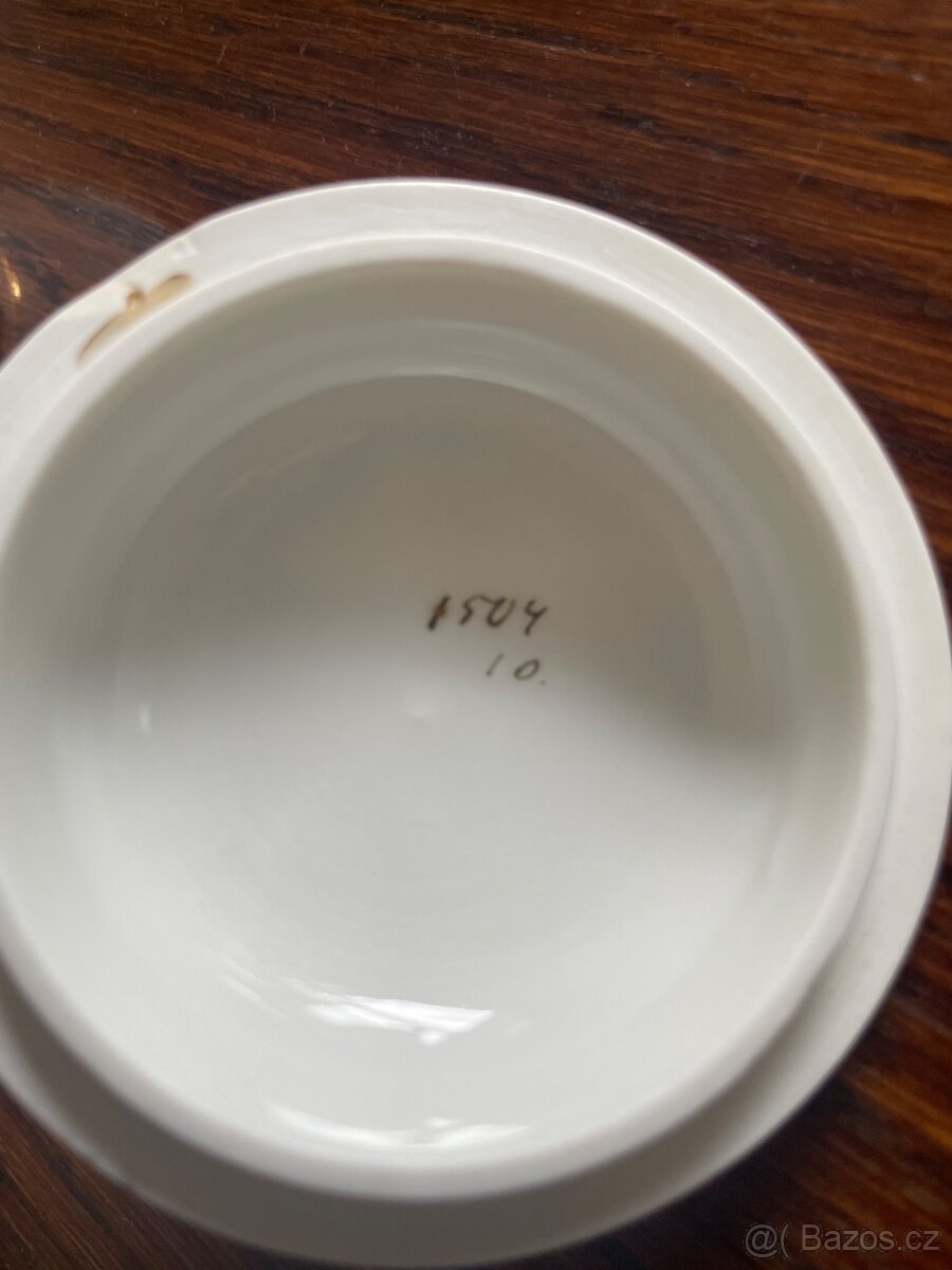 Starožitná dózička - cukřenka - 5