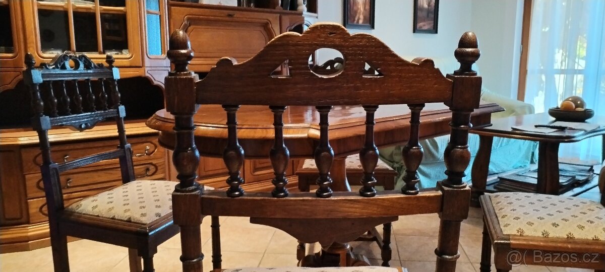krásné starožitné židle 4ks - 5