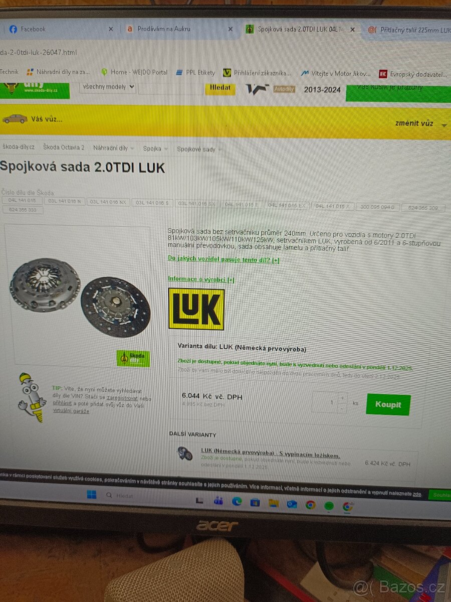 Spojková sada 2.0 TDI LUK - 5