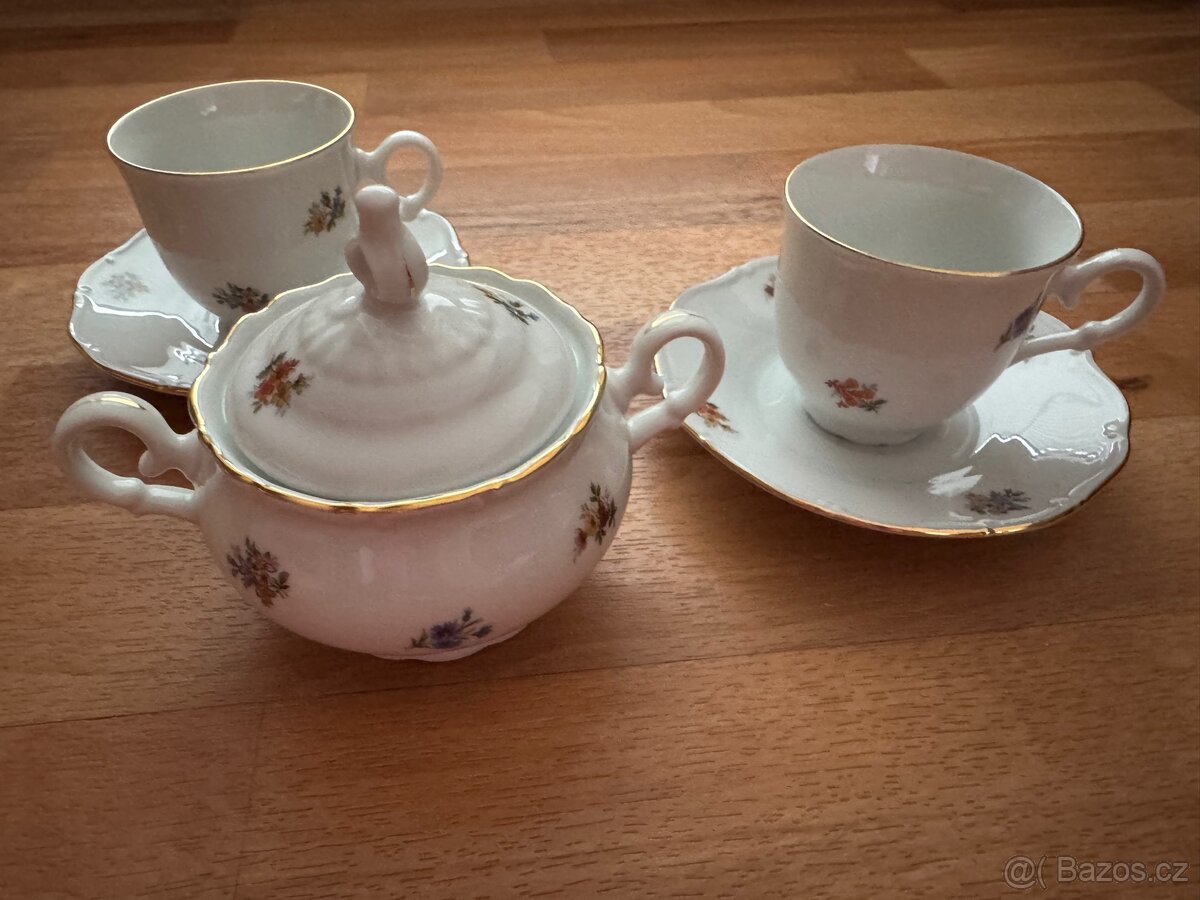 Nová porcelánová kávová souprava s cukřenkou - 5