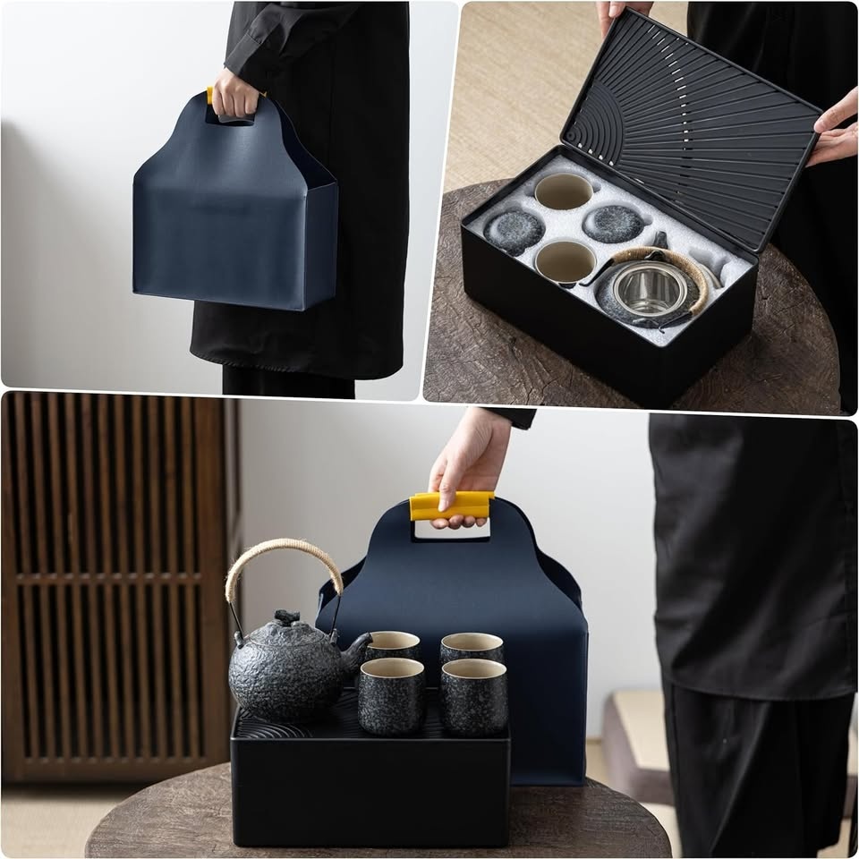 Cestovní porcelánový čajový set - 5