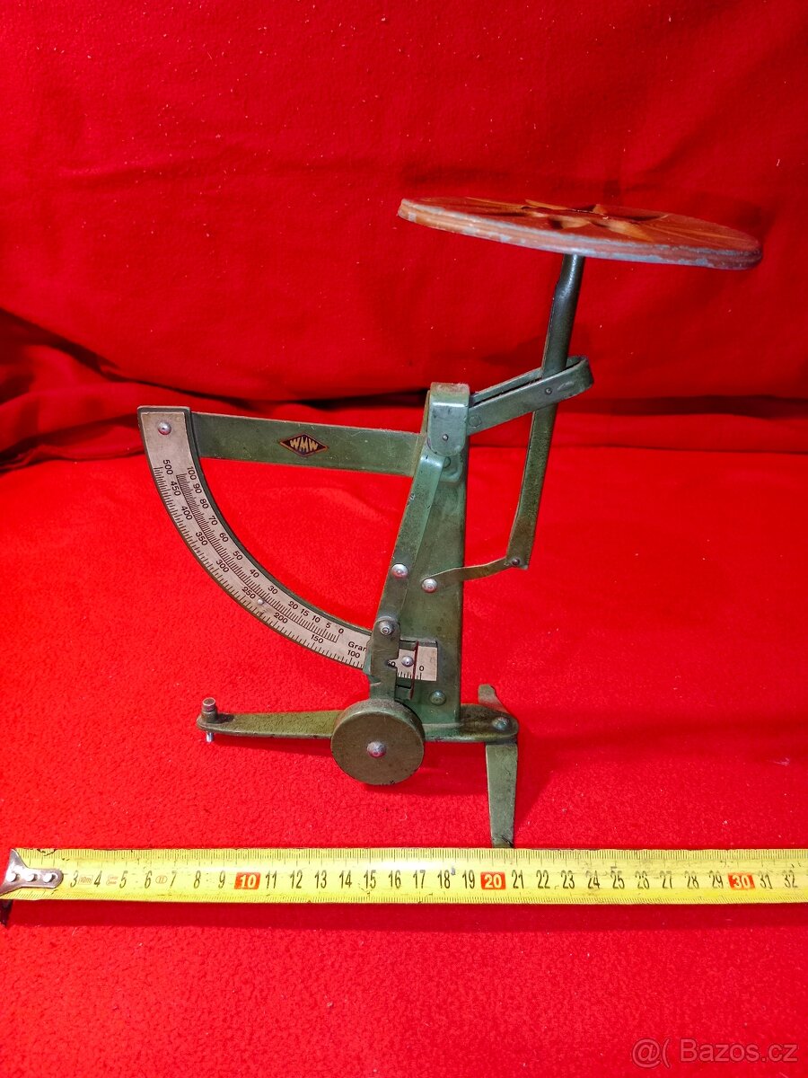 Váhy - miskové, na zlato, na dopisy atd + hodně závaží - 5