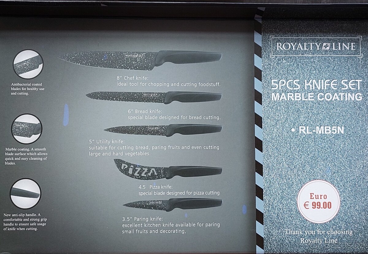 Dárková sada nožů. - 5