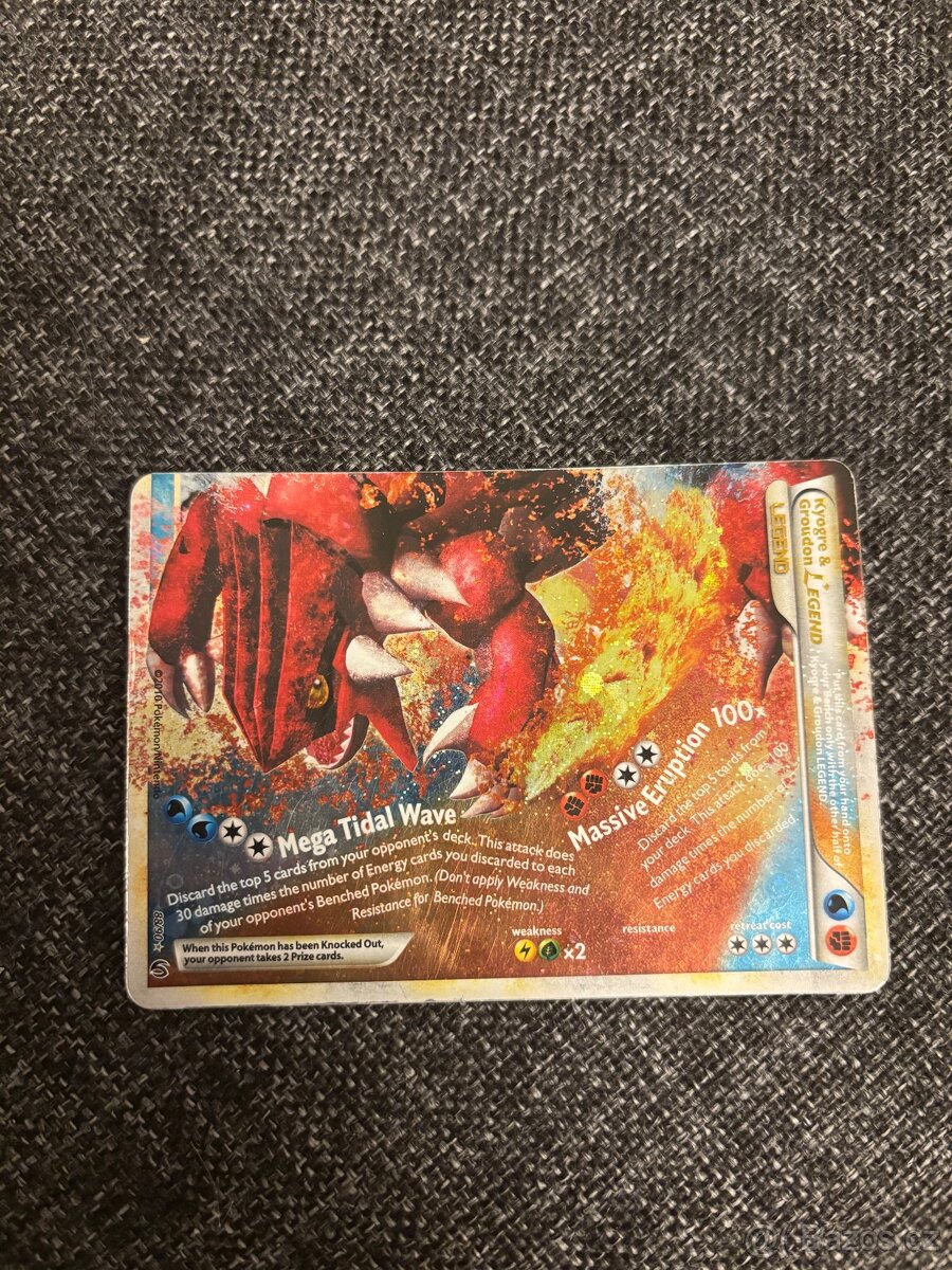 Pokemon Kyogre a Groudon holo - 5