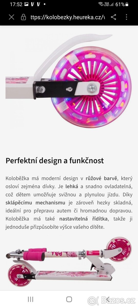 Koloběžka se svítícími kolečky - 5