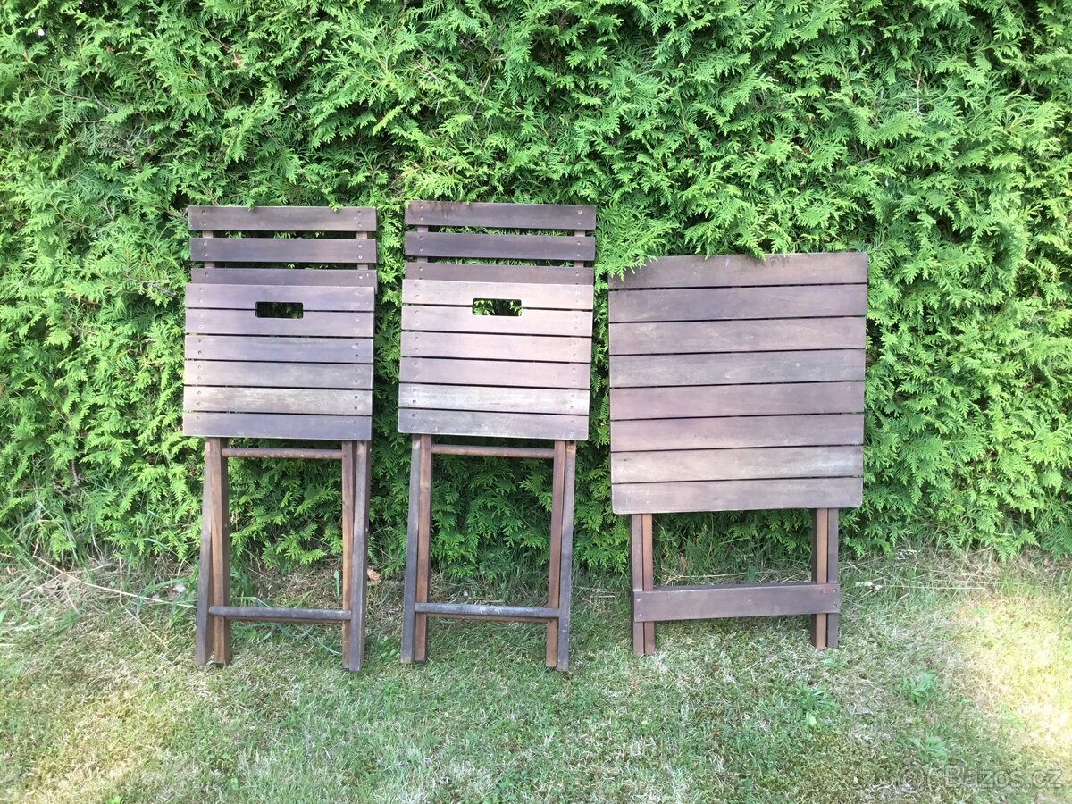 Set zahradního nábytku - stůl a 2 židle - 5