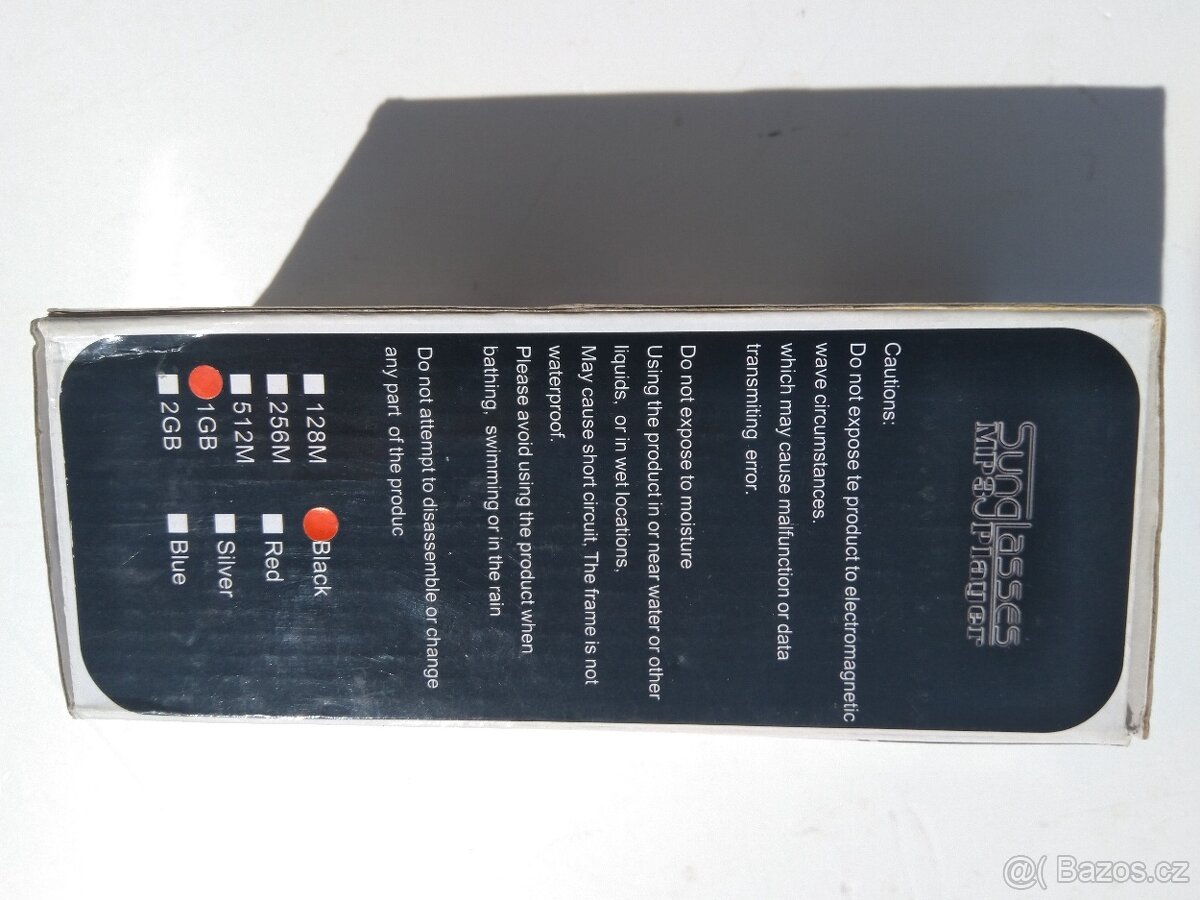 SLUNEČNÍ BRÝLE ČERNÉ SPORTOVNÍ S MP3 PŘEHRÁVAČEM - 5