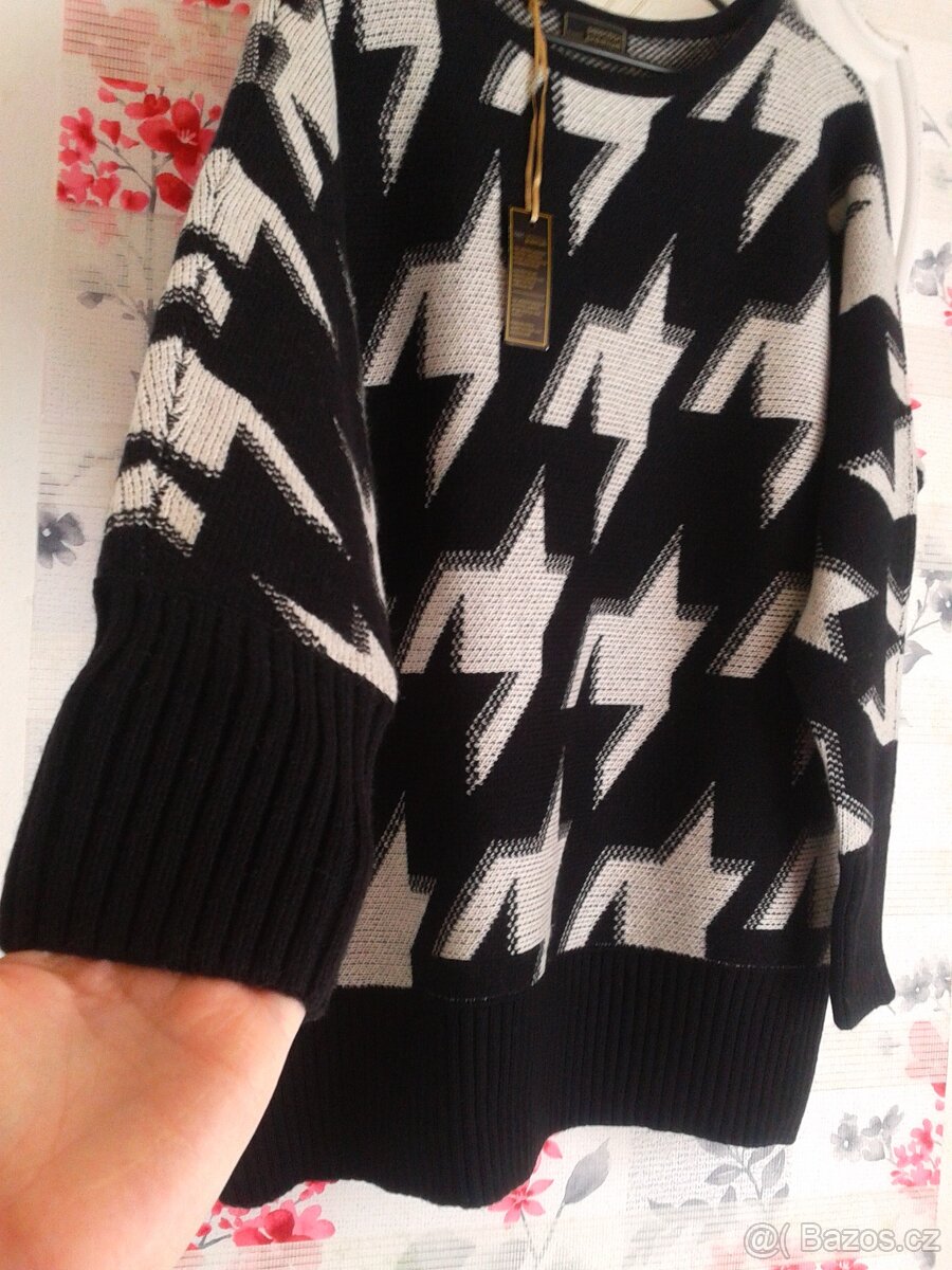 Krásný teplý svetr s 30% vlna 40/44 - 5