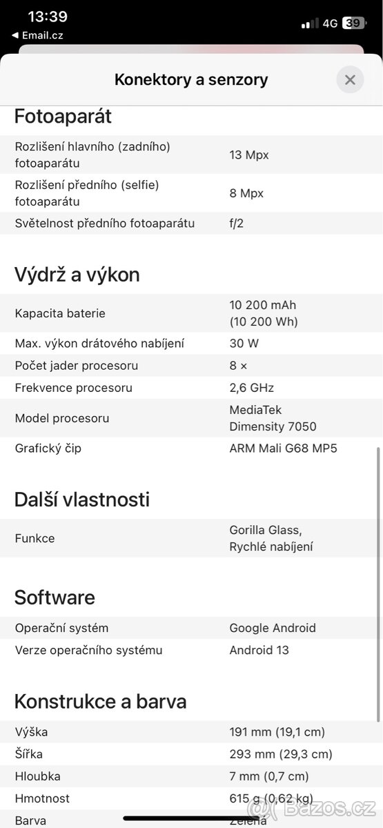 Tablet Lenovo 12,7’’ + kryt - 5