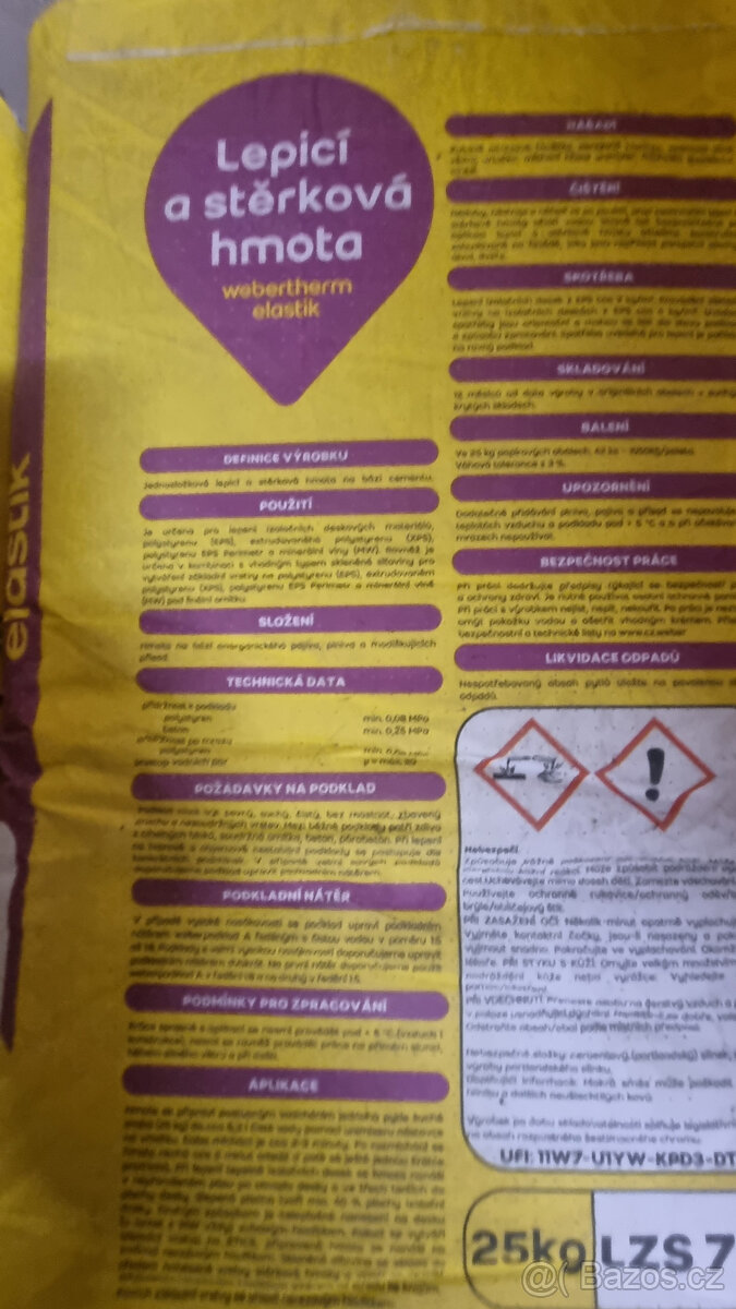 Prodam Webertherm elastik 25 kg ETICS - 5