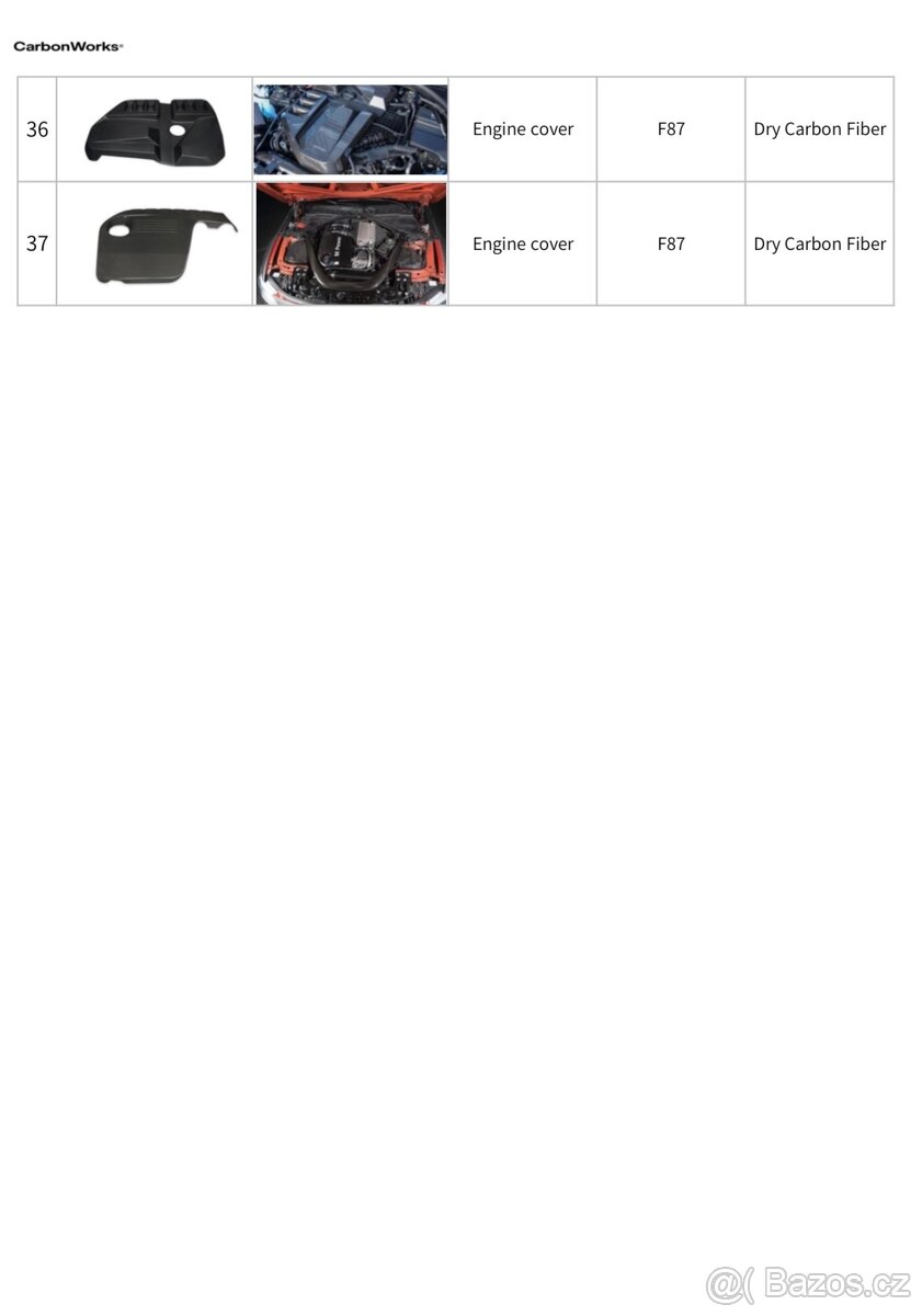 Karbonové díly pro BMW F87 M2 - 5