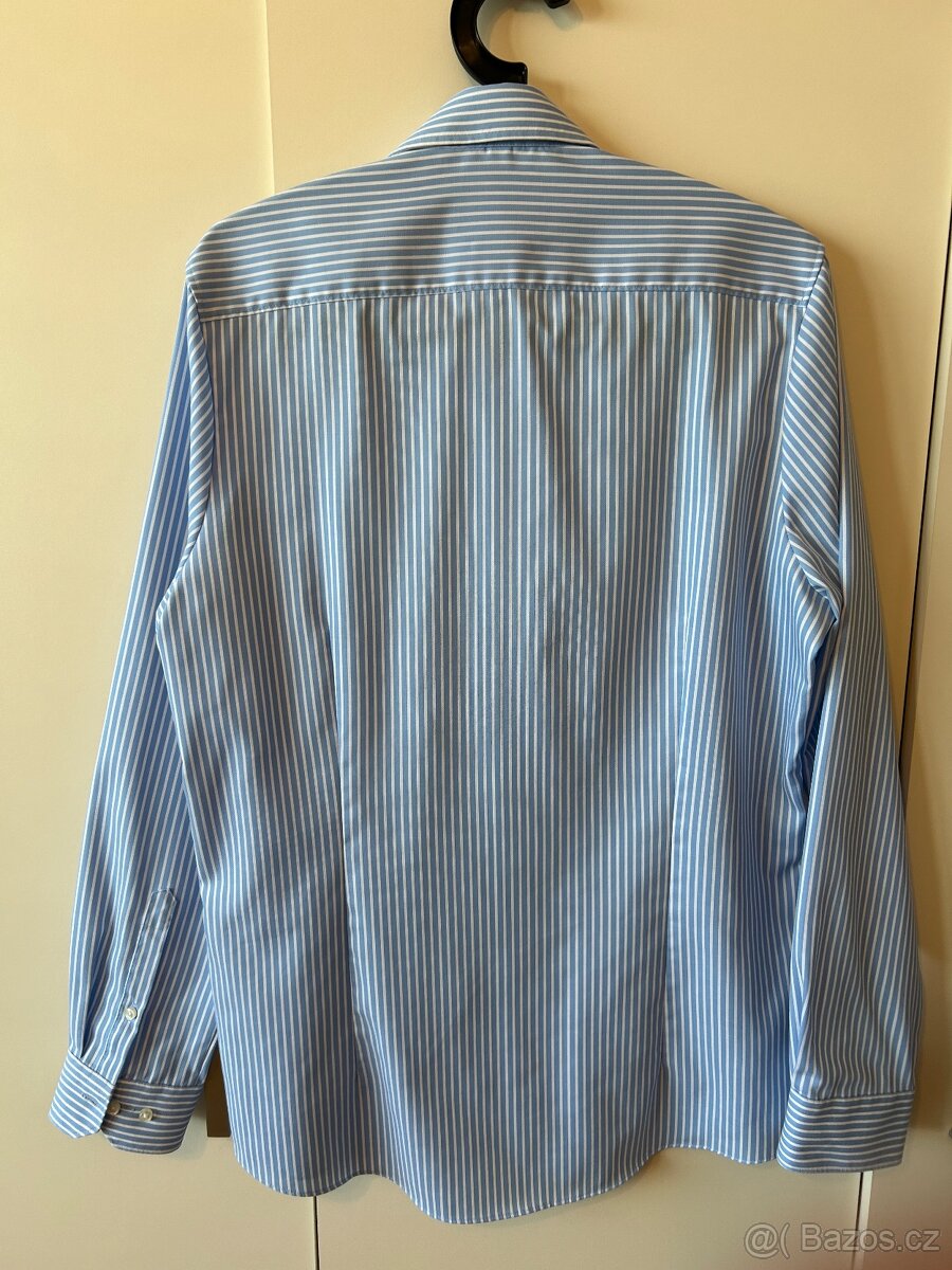 Pruhovaná košile modrobílá - 5