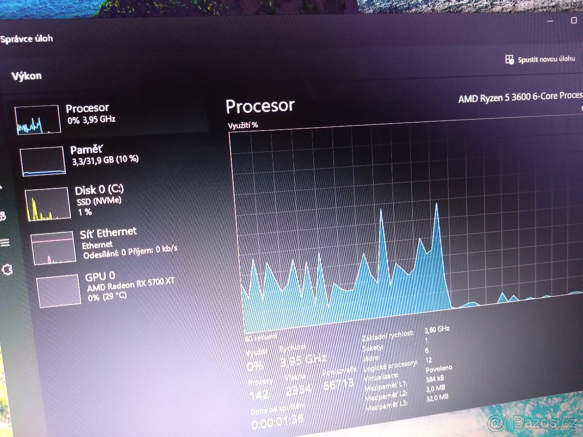 Herní PC - Ryzen 5, 32GB RAM, RX5700XT, 1TB SSD - 5