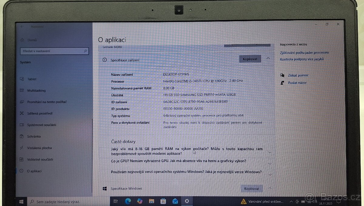 DELL Latitude 6430u plus adaptér. Nefunkční Bluetooth - 5