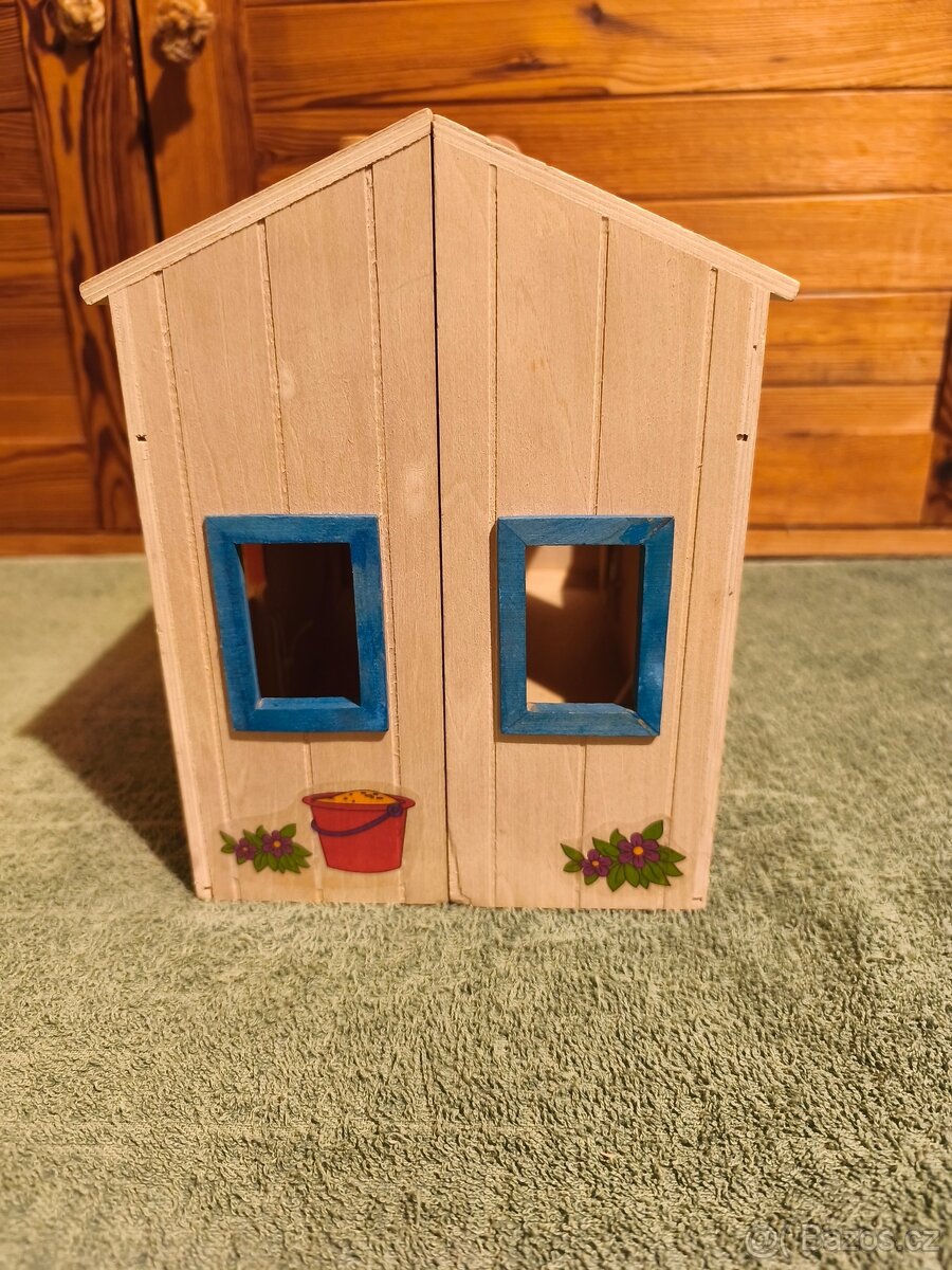 Dřevěná stáj Woody - kufřík - 5