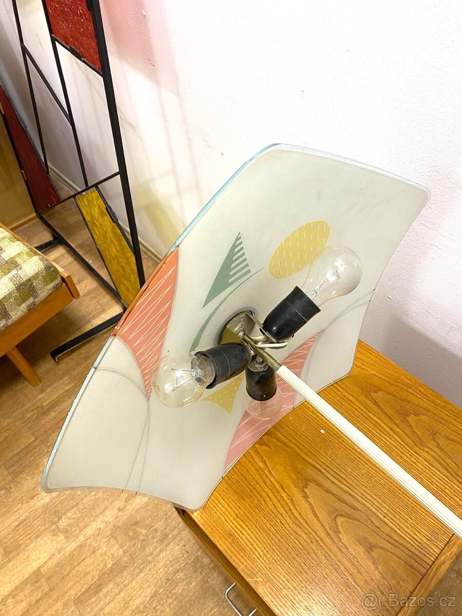 Retro lustr talíř 60. léta Brusel - 5