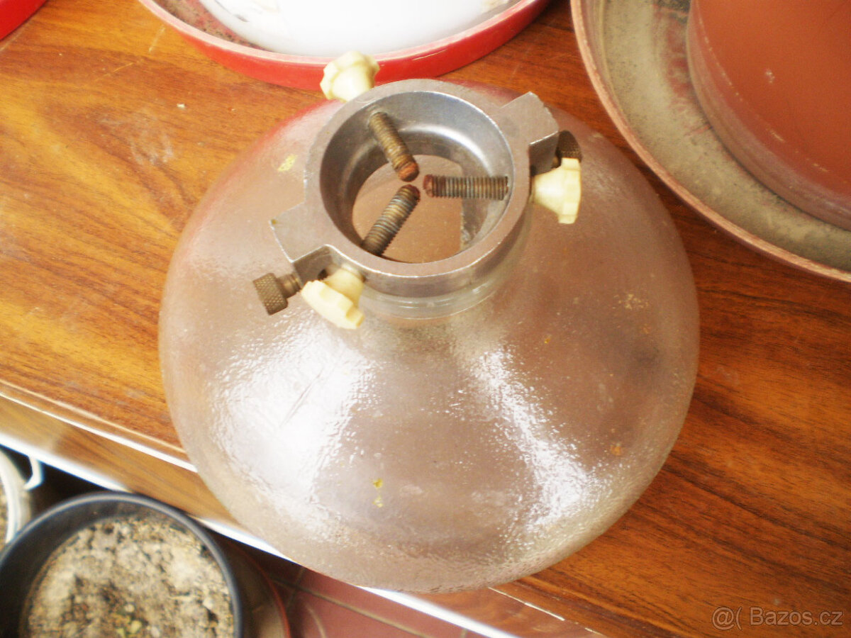 Starožitný podstavec skleněný - 5