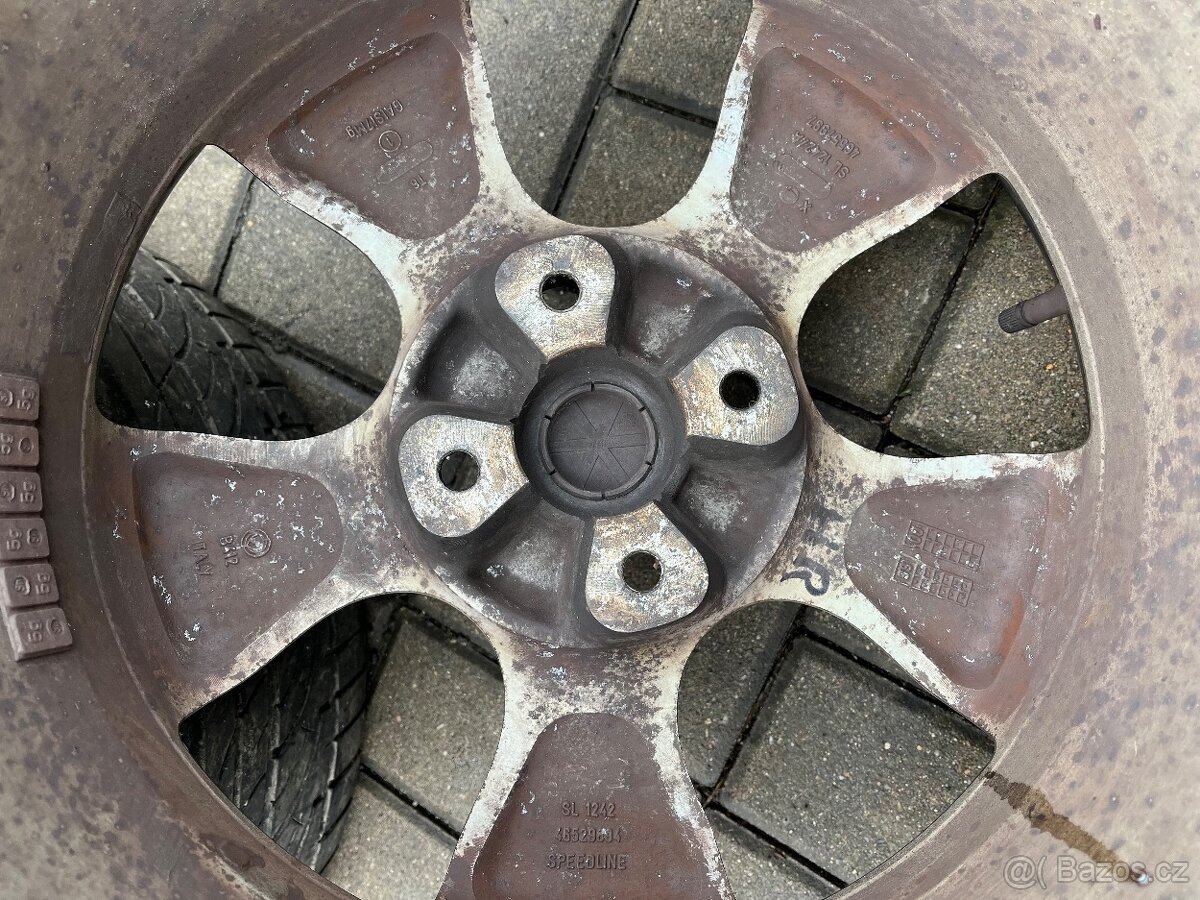 4x litá kola Fiat 4x98 R15, letní pneu - 5