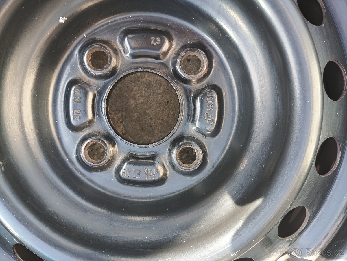 Prodám plechové disky 51/2Jx14H2 4 ks - 5