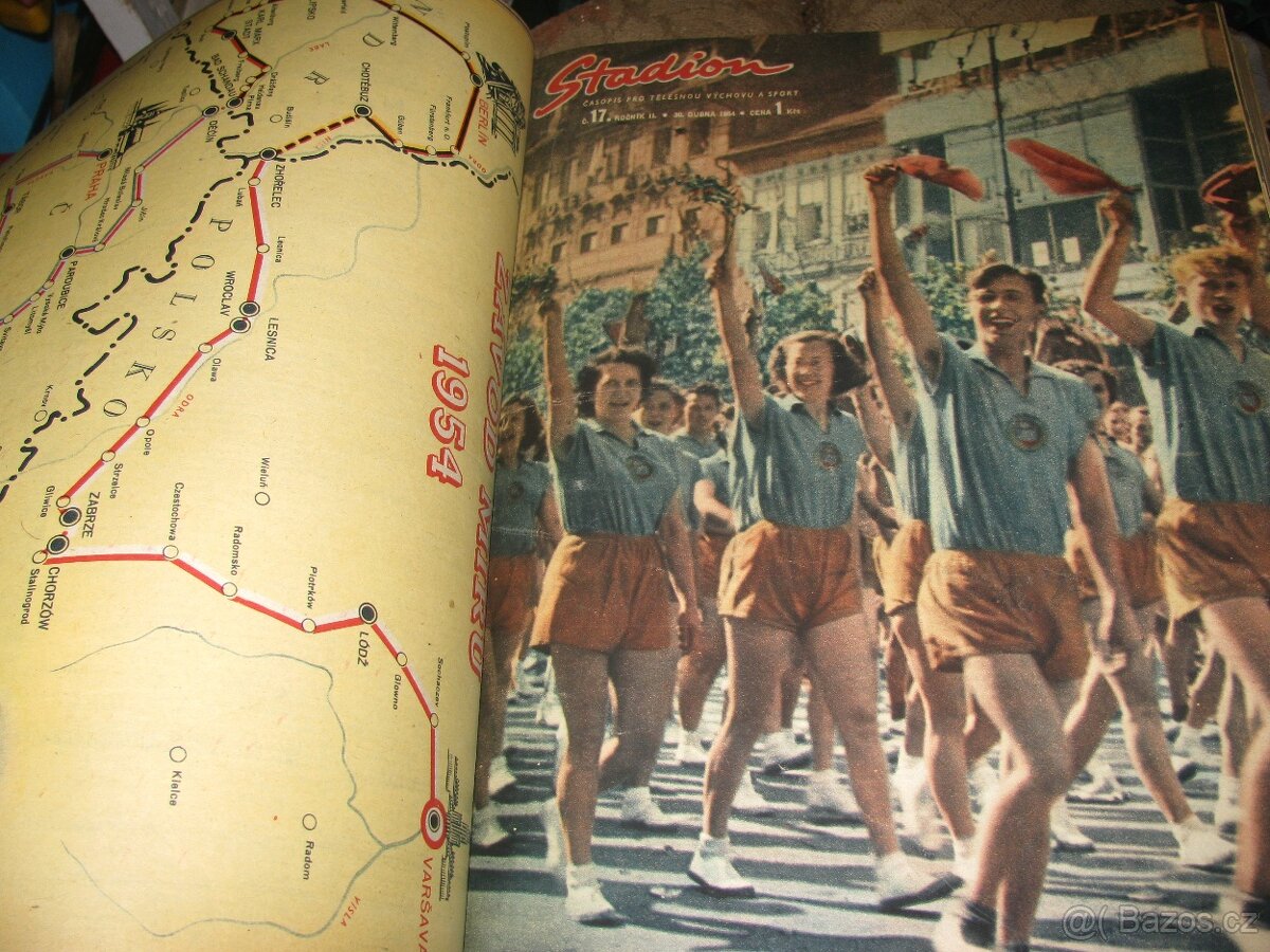 časopis STADION ročník 1954, časopis ŠTART - 5