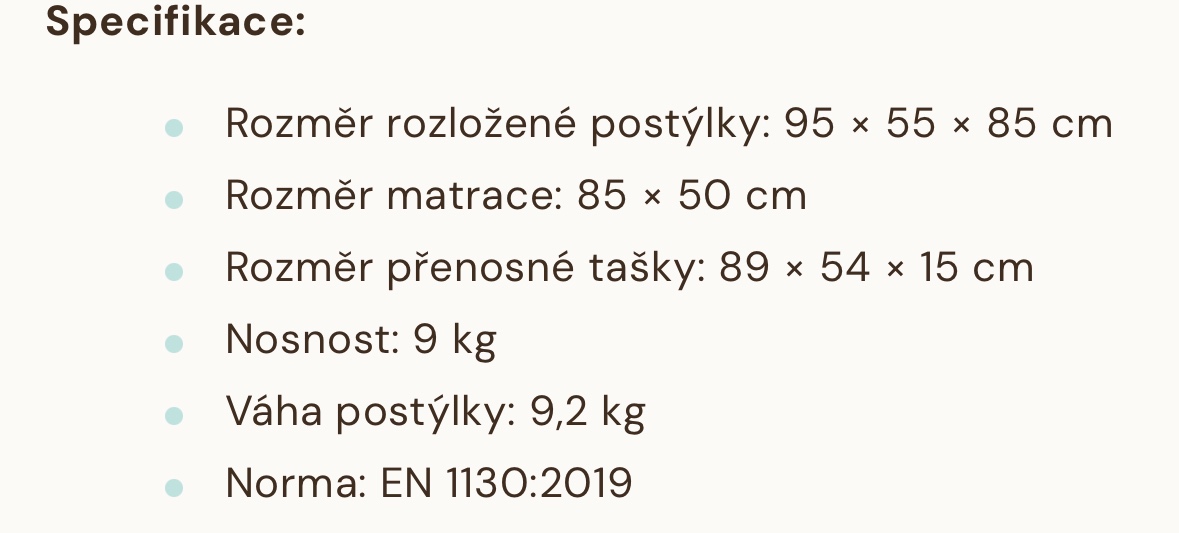 Feedo cestovní postýlka - 5