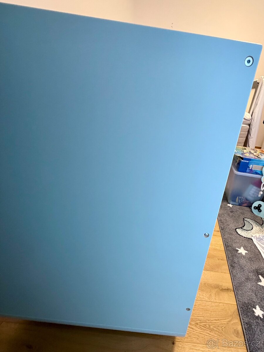 Na prodej dětská postýlka IKEA MYLLRA - modrá - 5
