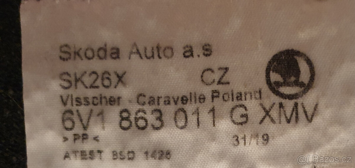 Textil. koberce - orig Škoda Fabia III - nepoužité - 5