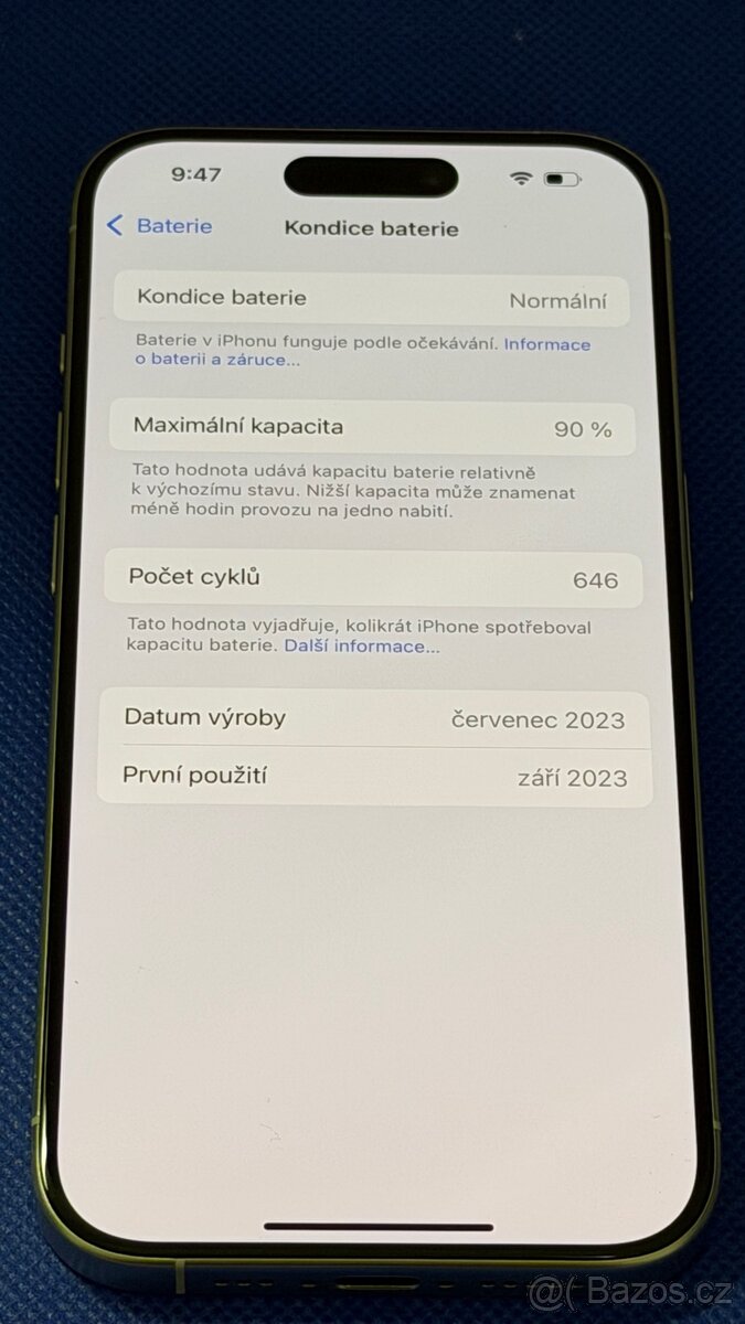 iPhone 15 Pro 256GB White Titanium, krásný stav - 5