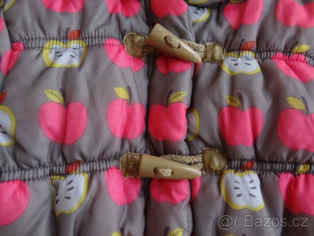 ZIMNÍ JABLÍČKOVÁ BUNDA NEXT+ ČEPICE SE ŠÁLOU VELIKOST 104 - 5