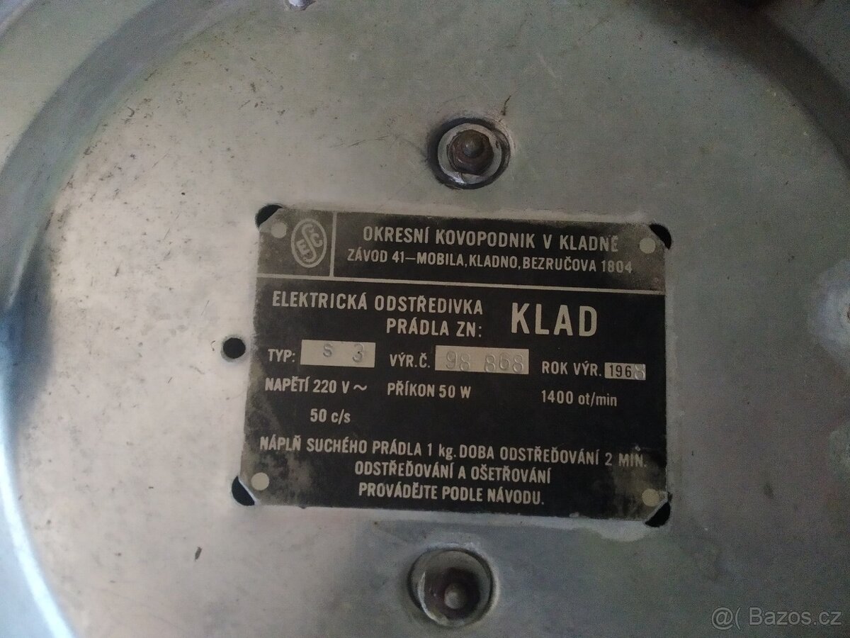 Prodám elektrickou ždímačku na prádlo KLAD - 5