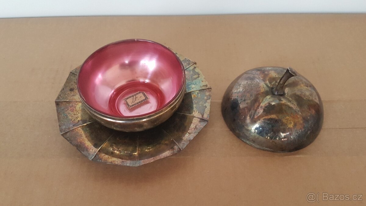 Staré alpakové mísy vhodné na dekoraci: - 5