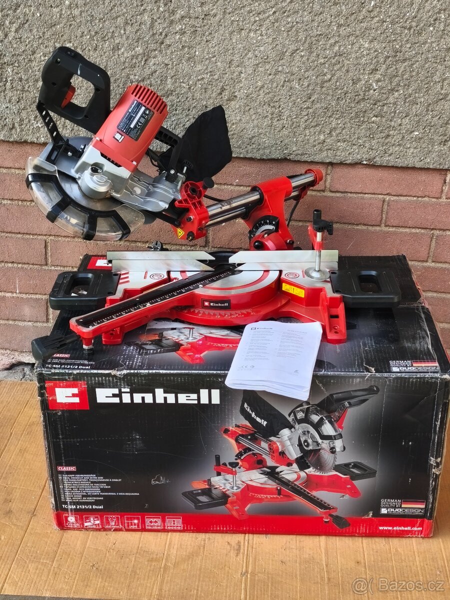 Prodám NEPOUŽITOU pokosovou pilu s posuvem Einhell TC-SM 213 - 5