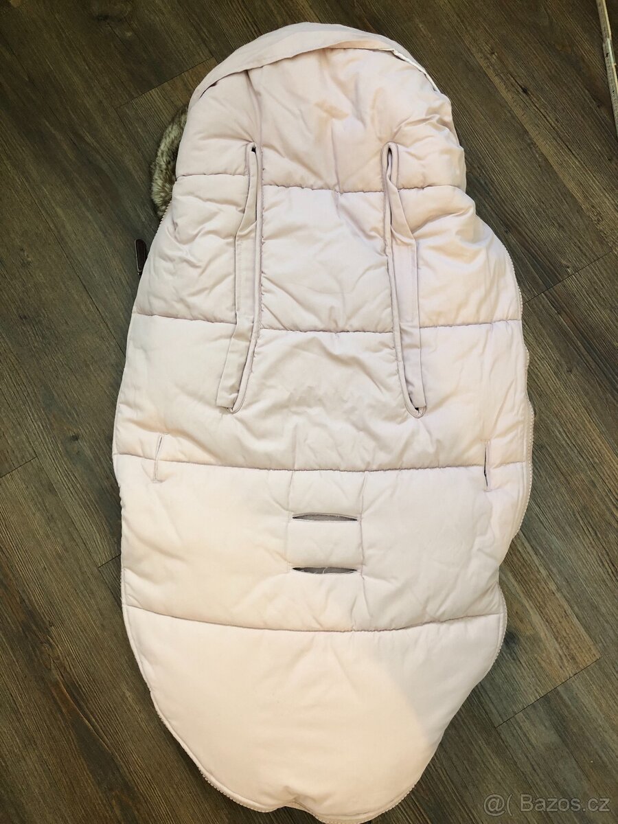 Zimní fusak Elodie details - pudrová růžová barva - 5